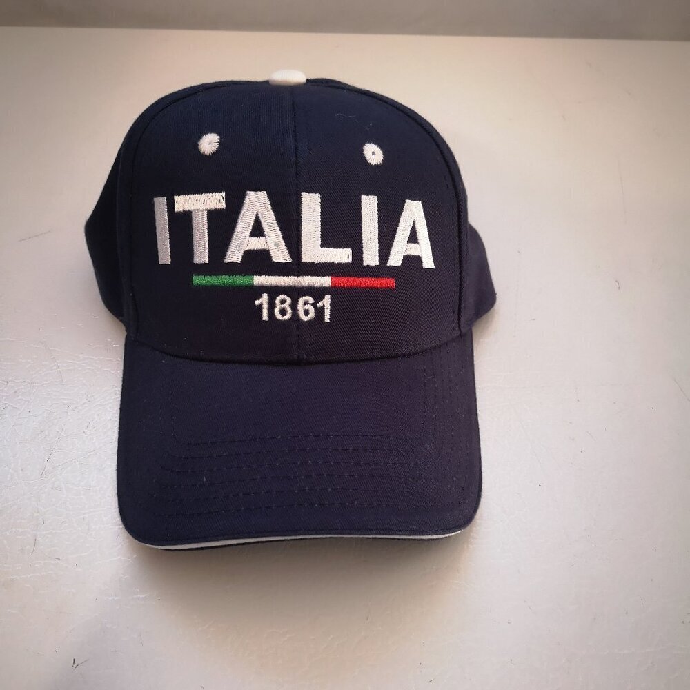 Italia 1861 Navy Blue Adjustable Back Baseball Hat